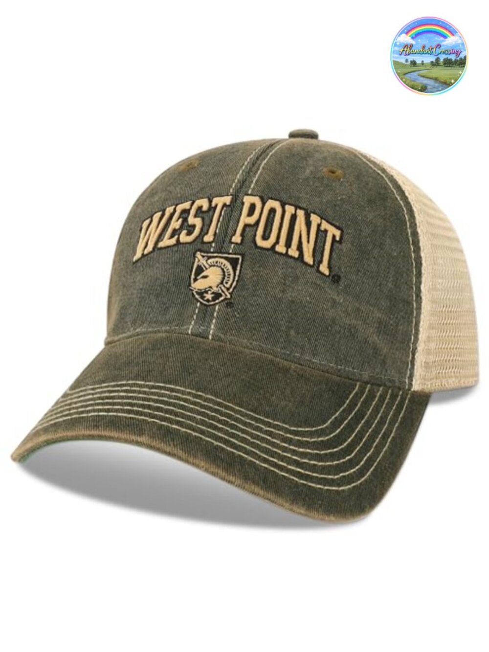 NCAA Army Black Knights Baseball Cap Washed Cotton Twill Trucker Hat